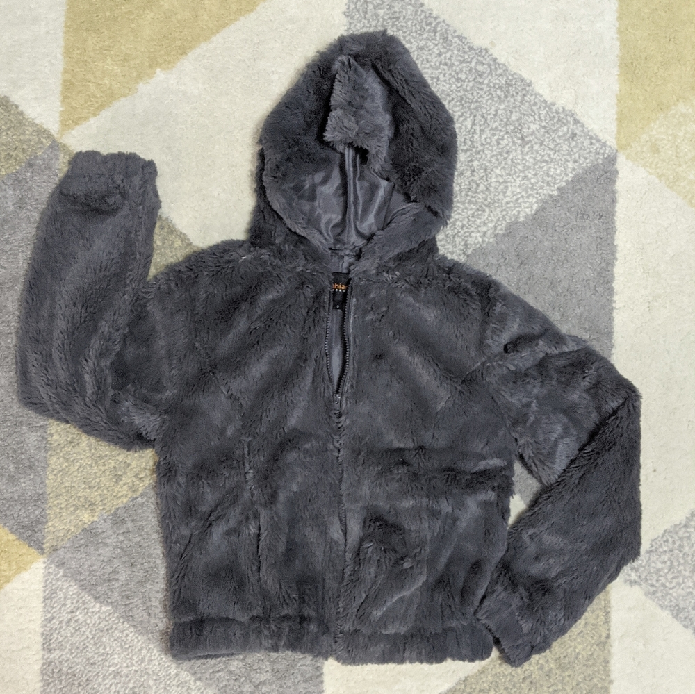 Charcoal Coat w/ Hood - Size S - Picture 1 of 4